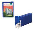 Blue Refillable Plastic Mint/ Candy Dispenser w/ Signature Peppermints